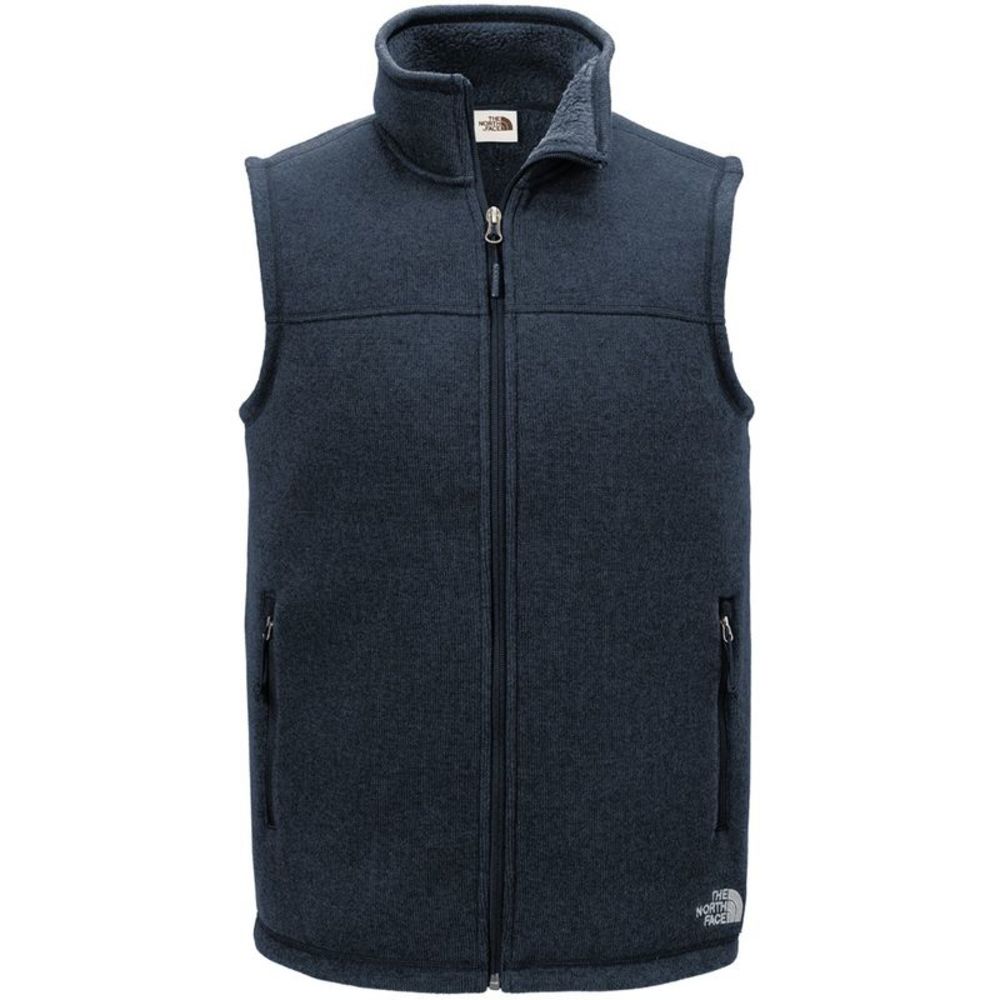 The North Face Men's Sweater Vest Fleece Sleeveless Full Zip Side Pockets Vest